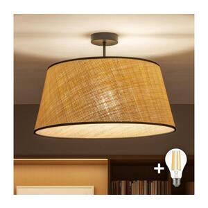 BRILAGI - LED Přisazený lustr CERIA 1xE27/60W/230V pr. 50 cm černá/béžová BG3989+EG781084 obraz