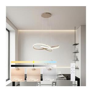 BRILAGI - LED Stmívat. lustr na lanku INFINITY LED/55W/230V 50x50 cm béžová + DO BRI906 obraz
