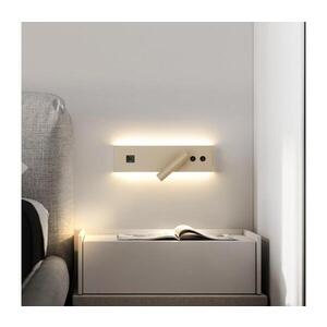 BRILAGI-LED Nást. bodové svítidlo s USB portem NOCTIS LED/3W/230V+LED/9W béžová BRI921 obraz