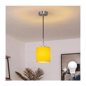 BRILAGI - LED Lustr na lanku NUBILA 1xE27/60W/230V pr. 14 cm černá/žlutá EG32517+BG2452 obraz