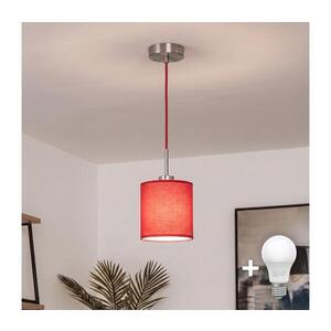 BRILAGI - LED Lustr na lanku NUBILA 1xE27/60W/230V pr. 14 cm červená EG32516+BG1578 obraz