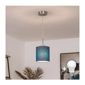 BRILAGI - LED Lustr na lanku NUBILA 1xE27/60W/230V pr. 14 cm tmavě modrá EG32515+BG1575 obraz