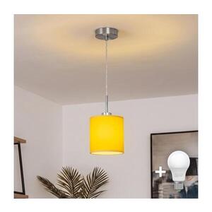 BRILAGI - LED Lustr na lanku NUBILA 1xE27/60W/230V pr. 14 cm žlutá EG32515+BG2452 obraz