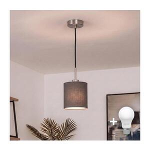 BRILAGI - LED Lustr na lanku NUBILA 1xE27/60W/230V pr. 14 cm černá/antracit EG32517+BG1574 obraz