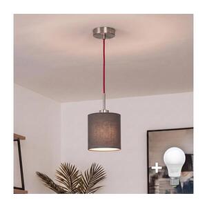 BRILAGI - LED Lustr na lanku NUBILA 1xE27/60W/230V pr. 14 cm červená/antracit EG32516+BG1574 obraz