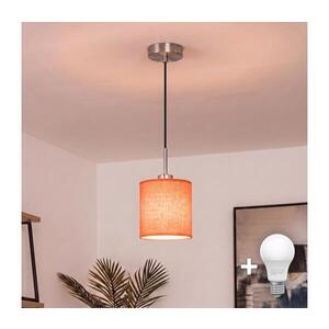 BRILAGI - LED Lustr na lanku NUBILA 1xE27/60W/230V pr. 14 cm černá/oranžová EG32517+BG2453 obraz