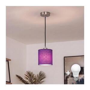 BRILAGI - LED Lustr na lanku NUBILA 1xE27/60W/230V pr. 14 cm černá/fialová EG32517+BG1580 obraz