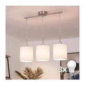 BRILAGI - LED Lustr na lanku NUBILA 3xE27/60W/230V bílá EG32521+3xBG1586 obraz