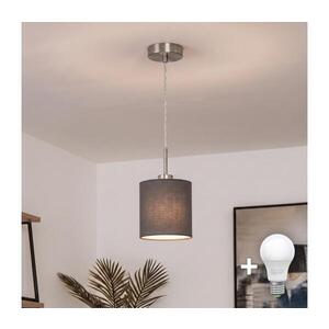 BRILAGI - LED Lustr na lanku NUBILA 1xE27/60W/230V pr. 14 cm antracit EG32515+BG1574 obraz