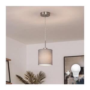 BRILAGI - LED Lustr na lanku NUBILA 1xE27/60W/230V pr. 14 cm světle šedá EG32515+BG2454 obraz