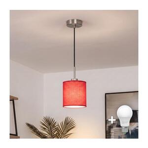 BRILAGI - LED Lustr na lanku NUBILA 1xE27/60W/230V pr. 14 cm černá/červená EG32517+BG1578 obraz
