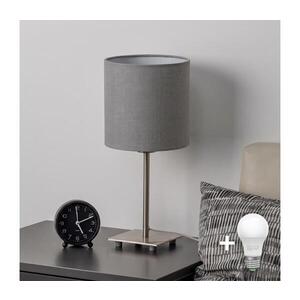 BRILAGI - LED Stolní lampa NUBILA 1xE27/60W/230V světle šedá EG32509+BG2454 obraz