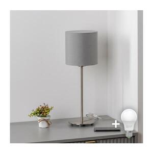BRILAGI - LED Stolní lampa NUBILA 1xE27/60W/230V světle šedá EG32512+BG2454 obraz