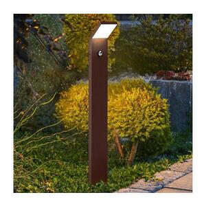 BRILAGI - LED Venkovní lampa se senzorem RIANO LED/8W/230V hnědá IP65 80 cm WO-HR60143-800-OEM-RUST obraz