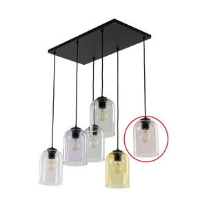 Náhradní sklo k lustru E27 pr. 14 cm kouřová růžová 5901780575403 obraz