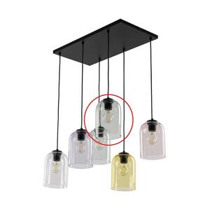Náhradní sklo k lustru E27 pr. 14 cm kouřová zelená 5901780575427 obraz