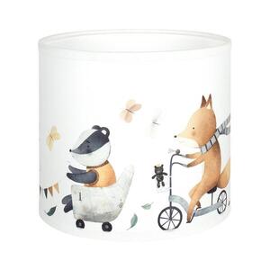 BRILAGI - Stínidlo univerzální BOBO E27 pr. 15 cm bílá/zvířátka 757427 obraz