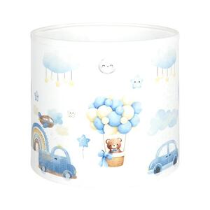 BRILAGI - Stínidlo univerzální BOBO E27 pr. 15 cm bílá/modrá/medvídci 757496 obraz