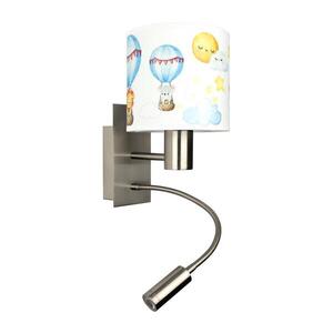 BRILAGI - LED Flex. lampa BOBO 1xE27/25W/230V + LED/3W m. chrom/bílá/zvířátka BG1556+BG5583 obraz