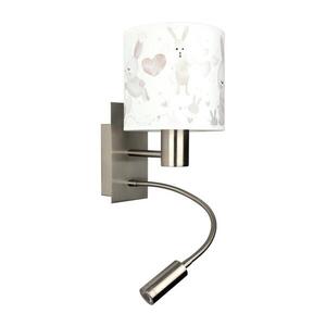 BRILAGI - LED Flex. lampa BOBO 1xE27/25W/230V + LED/3W m. chrom/bílá/králíčci BG1556+BG5584 obraz