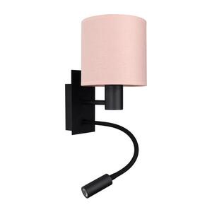 BRILAGI - LED Flex. lampa BOBO 1xE27/25W/230V + LED/3W černá/růžová BG1558+BG5582 obraz