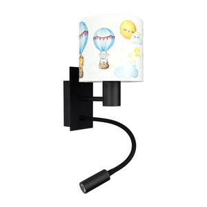 BRILAGI - LED Flex. lampa BOBO 1xE27/25W/230V + LED/3W černá/bílá/zvířátka BG1558+BG5583 obraz