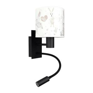 BRILAGI - LED Flex. lampa BOBO 1xE27/25W/230V + LED/3W černá/bílá/králíčci BG1558+BG5584 obraz