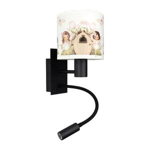 BRILAGI - LED Flex. lampa BOBO 1xE27/25W/230V + LED/3W černá/bílá/růžová/víly BG1558+BG5586 obraz