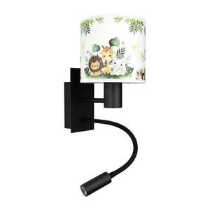 BRILAGI - LED Flex. lampa BOBO 1xE27/25W/230V + LED/3W černá/bílá/zelená/džungle BG1558+BG5588 obraz