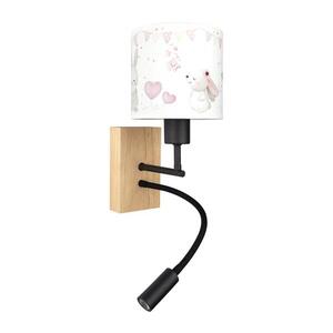 BRILAGI - LED Flex. lampa BOBO WOOD 1xE27/25W/230V + LED/3W dub/čer./krém./král. BG1564+BG5589 obraz
