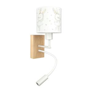 BRILAGI - LED Flex. lampa BOBO WOOD 1xE27/25W/230V + LED/3W dub/bílá/králíčci BG1565+BG5580 obraz