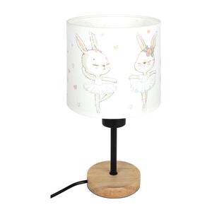 BRILAGI - Stolní lampa BOBO WOOD 1xE27/25W/230V dub/černá/bílá/králíčci BG1567+BG5580 obraz