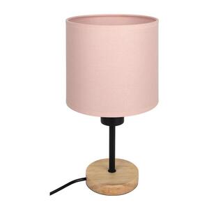 BRILAGI - Stolní lampa BOBO WOOD 1xE27/25W/230V dub/černá/růžová BG1567+BG5582 obraz