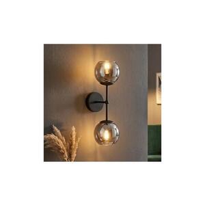 BRILAGI - Nástěnná lampa DIOR 2xE27/60W/230V černá/kouřová šedá 59-027B obraz