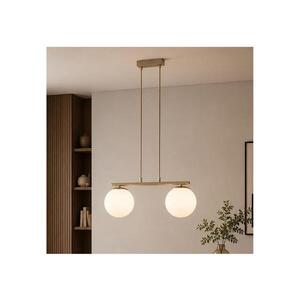 BRILAGI - Lustr na lanku MILO 2xE27/60W/230V béžová/zlatá 75-007B obraz
