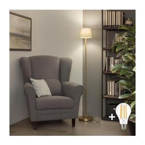 BRILAGI - LED Stojací lampa CERIA 1xE27/20W/230V pr. 20, 5 cm šedá/zlatá SA2189+EG781031 obraz