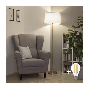 BRILAGI - LED Stojací lampa CERIA 1xE27/20W/230V pr. 45 cm bílá/zlatá SA2189+EG781041 obraz