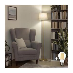 BRILAGI - LED Stojací lampa CERIA 1xE27/20W/230V pr. 30 cm šedá/zlatá SA2189+EG781036 obraz