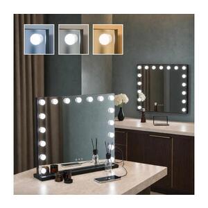 BRILAGI - LED Stmívatelné make-up zrcadlo HOLLYWOOD LED/15W/230V 60x50 cm černá FG-M6-WD11-6050-BLK obraz