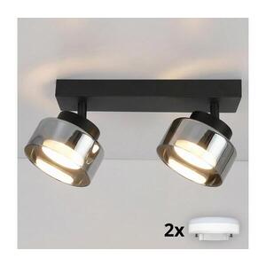BRILAGI -LED RGB Stm. bod. sv. AURA LUX 2xGX53/14W/230V Wi-Fi Tuya černá/kouřová BG3449+2xIM1490 obraz