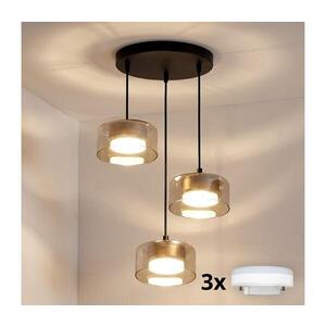 BRILAGI - LED RGB Stm. lustr AURA LUX 3xGX53/14W/230V Wi-Fi Tuya černá/zlatá BG3462+3xIM1490 obraz
