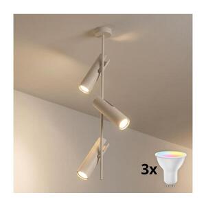 BRILAGI - LED RGBW Stmívatelný lustr na tyči BRANCH 3xGU10/6, 5W/230V béžová BG5261+3xAI0589 obraz