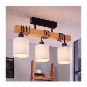 BRILAGI - Přisazený lustr NUBILA 3xE27/60W/230V borovice/bílá 1xEG44074+3xBG1586 obraz