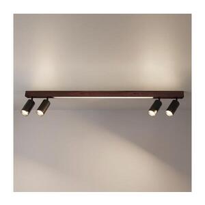 BRILAGI - LED Bodové svítidlo SELE 4xGU10/30W/230V + LED/25W černá/dekor dubu WO-LEDSELE120-08-OEM obraz