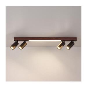 BRILAGI - LED Bodové svítidlo SELE 4xGU10/30W/230V + LED/20W černá/dekor dubu WO-LEDSELE90-08-OEM obraz