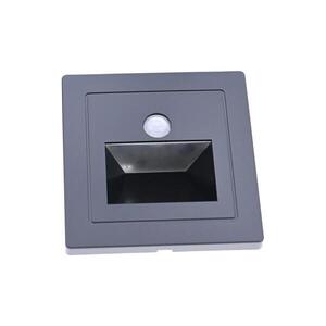 Bohemia-Design LED Schodišťové svítidlo se senzorem pohybu a soumraku LED/3W/230V 3000K černá NASCC3 obraz