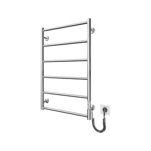 Mario-Radiators Koupelnový žebříkový radiátor CLASSIC 110W/230V 81x52 cm nerez/lesk. chrom pravá 2.3.0703.10.P obraz
