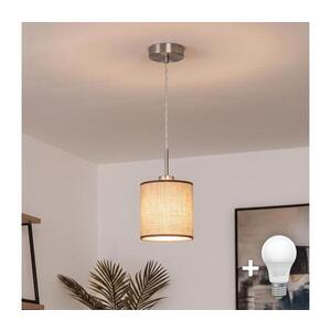 BRILAGI - LED Lustr na lanku NUBILA 1xE27/60W/230V pr. 14 cm hnědá EG32515+BG1583 obraz