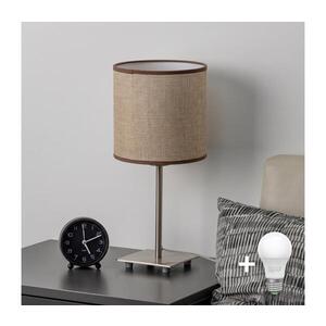 BRILAGI - LED Stolní lampa NUBILA 1xE27/60W/230V hnědá EG32509+BG1583 obraz