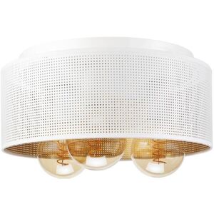 Stropní svítidlo SIRJA PLISADO 3xE27/15W/230V pr. 35 cm bílá/zlatá LM-3.178/BIAŁO-ZŁOTY obraz